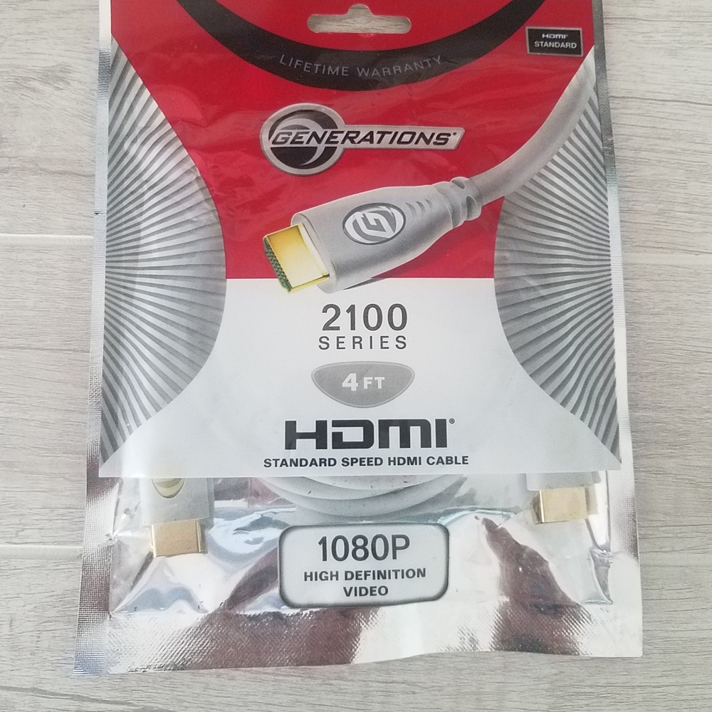 Generations 2100 Series 4FT HDMI Cable